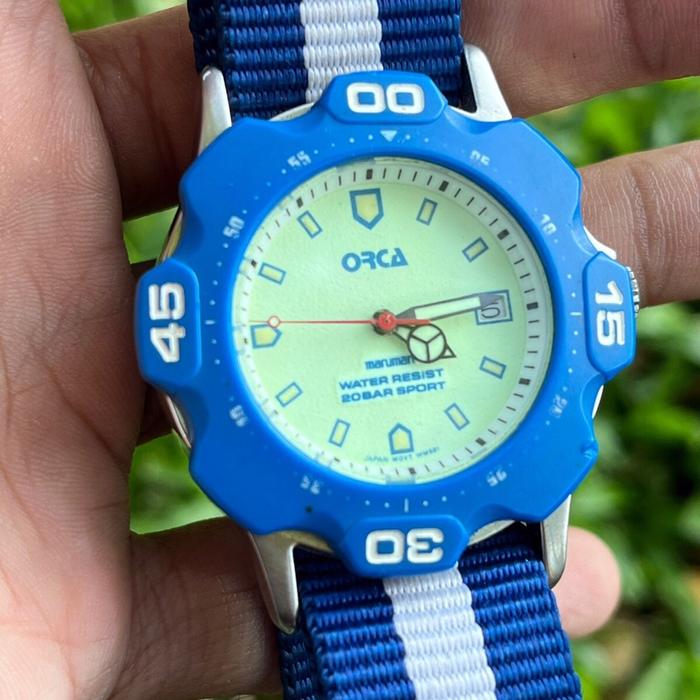 Jam Tangan Orca Maruman Diver Quartz Japan