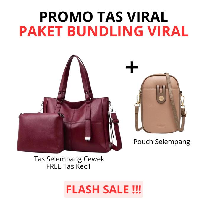 PROMO VIRAL DAPAT 3 - Tas Selempang Kondangan Wanita Ibu Emak Viral Bisa Untuk Pengajian, Kuliah, Se