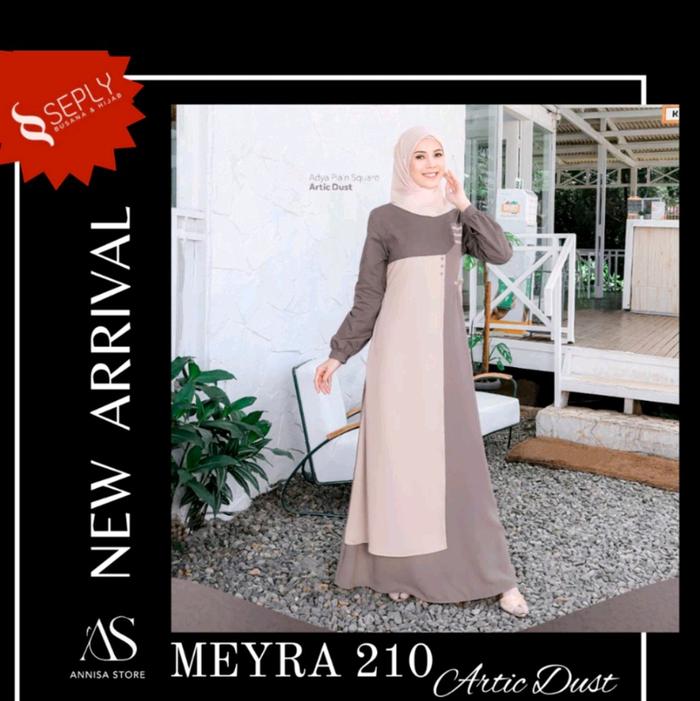 BAJU GAMIS SEPLY MEYRA 210 ARTIC DUST / SARIMBIT SEPLY EKSIS 225 ARTIC DUST