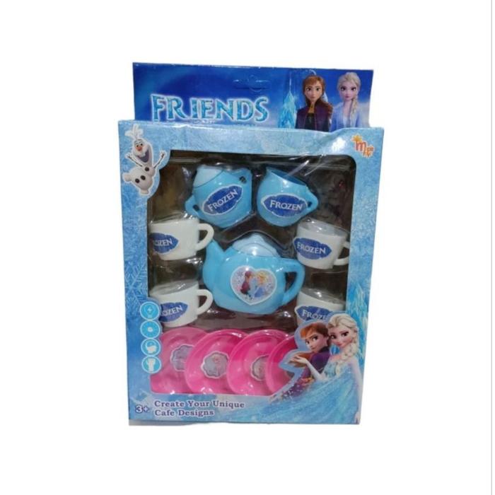 Mainan Anak Perempuan Teko Set Hello Kitty Dan Teko Sret Frozen Tea Set Masak MT164-1