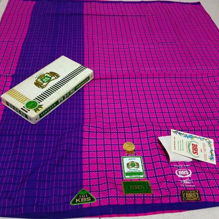 SARUNG BHS KBS WARNA PINK SUTERA SPUNSILK 140 ISTIMEWA
