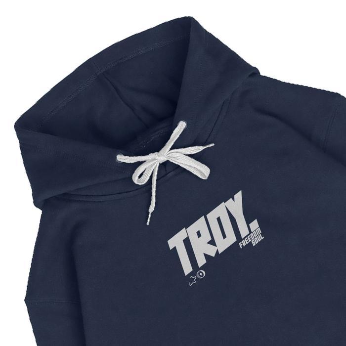 Troy Company Hoodie Blue Navy Freedom Soul - Sweater Hoodie Pria Wanita Biru Navy KH 2520