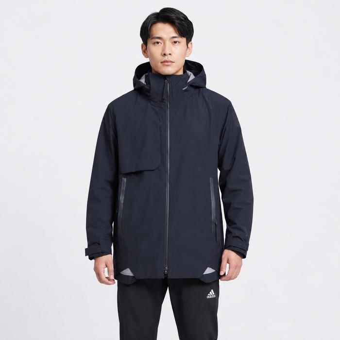 Jacket Adidas MYSHELTER INS Rain DRY Original Black Waterproof Outdoor Jaket Pria Winter