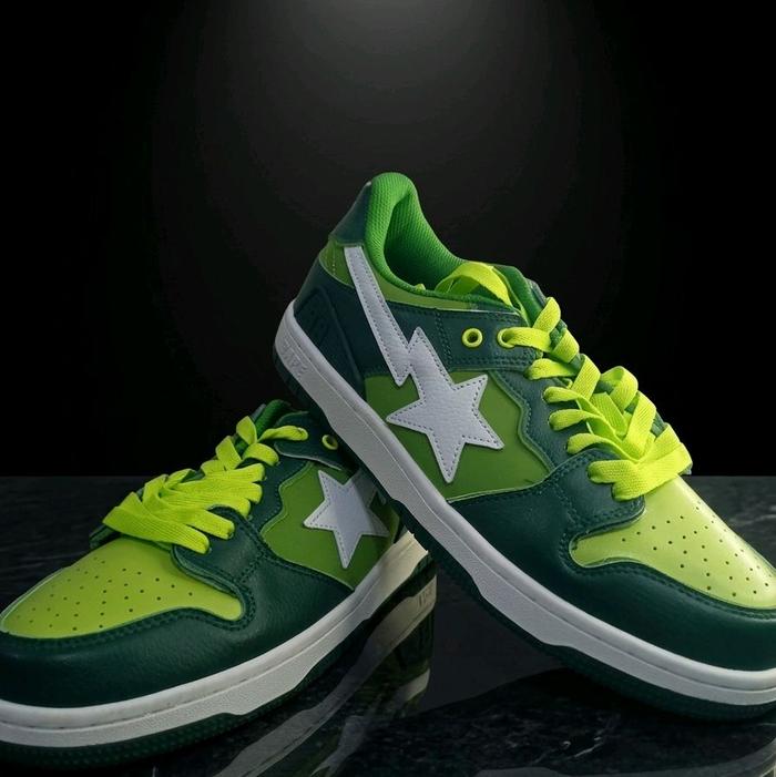 Sepatu Sneakers Bape SK8 Sta #2 M1 Green (Golden Size 45)