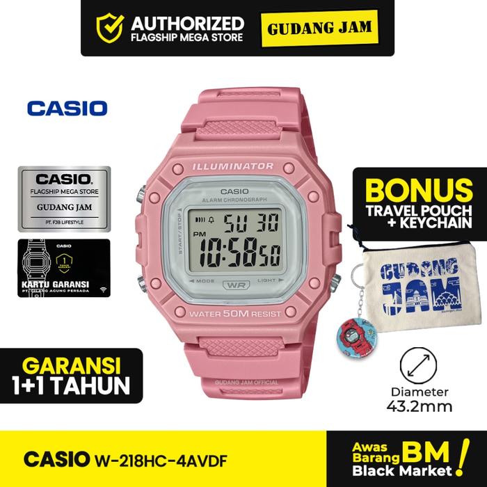 Jam Tangan Casio W-218HC-4AVDF W-218HC W-218 W218HC W 218HC