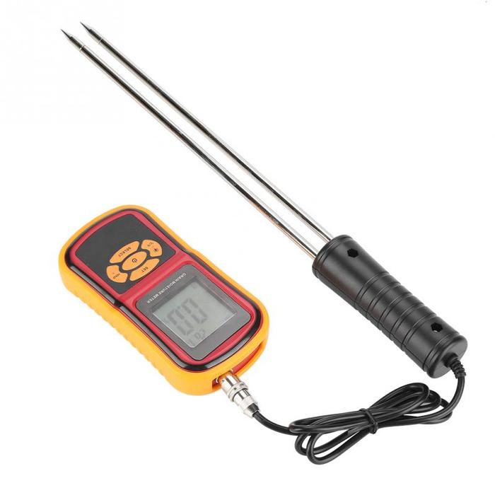 Portable Digital LCD Moisture Meter Grain Moisture Temperature Meter
