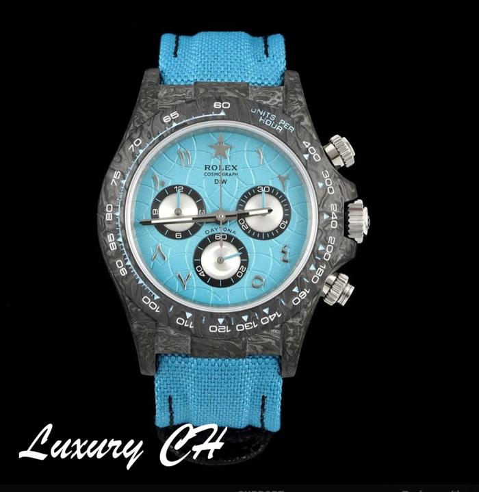 SwissRolexDaytona DIW Carbon Fiber Ramadan CL Luxury Watches Best Quality 40mm