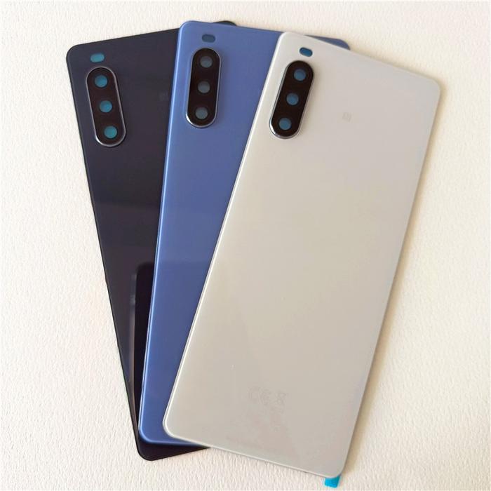 Original New For Sony Xperia 10 III Back Battery Cover Glass Housing
