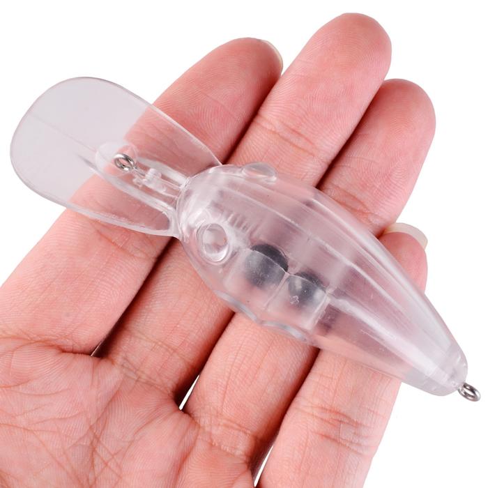 20Pcs Unpainted Crank Fishing Lure Bait Wobbler 12.6g Minnow Isca