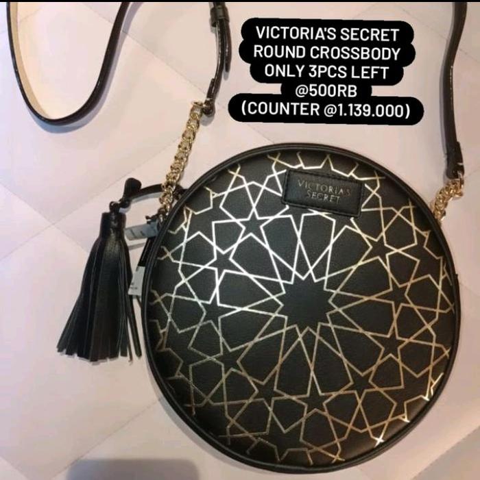 SLING BAG VICTORIA'S SECRET BLACK(VS) ROUNDED