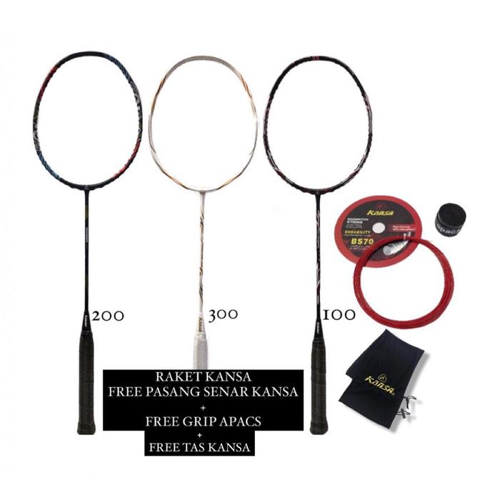 Raket Badminton Kansa Tornado 100 200 300 32Lbs Original