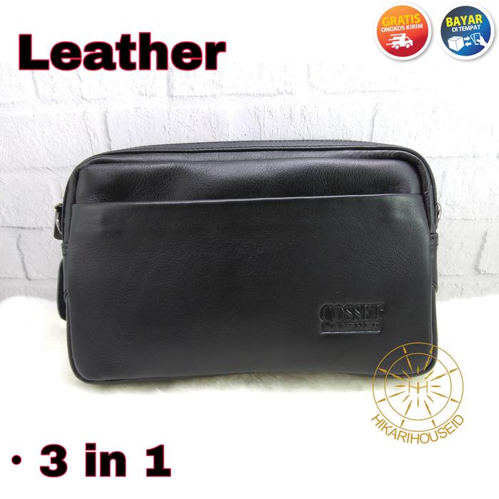 HANDBAG KULIT | CLUTCH | TAS SELEMPANG KECIL KULIT ASLI | COSSET - 4207