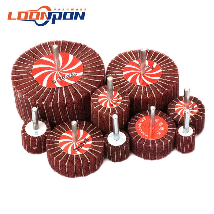 2/10/20Pcs Non-woven Interleaf Flap Brush Wheel 320Grit Diameter 20