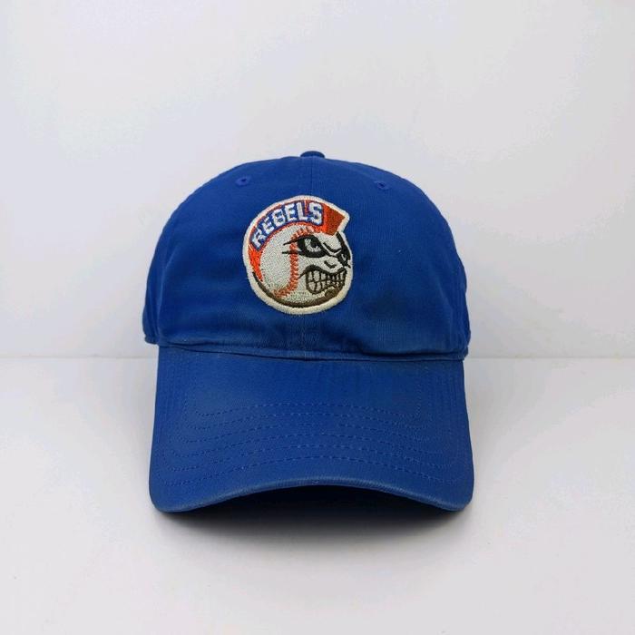 Topi UA Under Armour Baseball Logo Blue Biru Simpel Skena