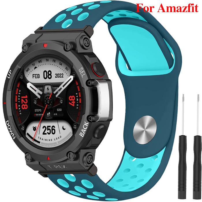 Breathable Silicone Strap For Huami Amazfit T-REX 2 Smart Watchband Women Men Bracelet For Xiaomi Am