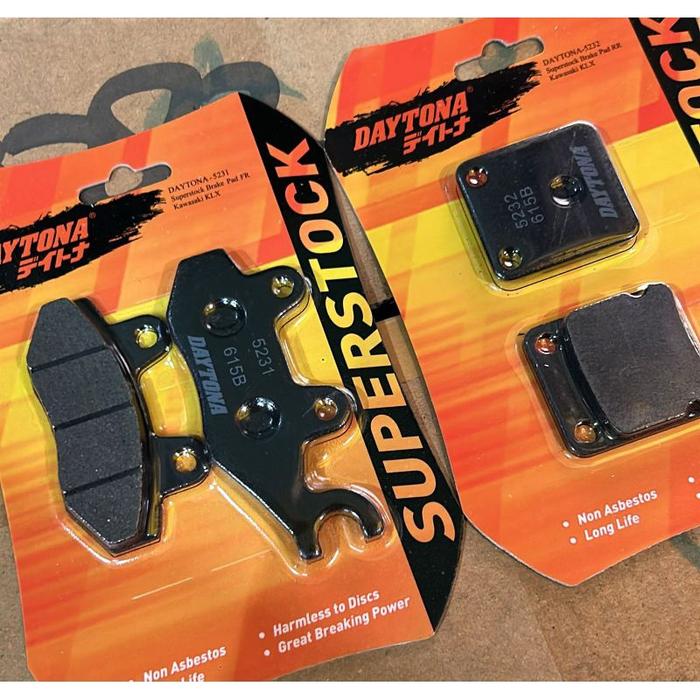 KAMPAS REM KLX 150 DEPAN BELAKANG DAYTONA KLX 150 DTRACKER 150 DAYTONA KAMPAS REM BRAKE PAD SET ORI