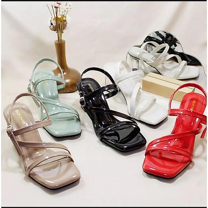 hils hak tahu/hak pump/sepatu hak tali wanita/sepatu hak pesta/ sepatu hak kaca/sepatu hak/Sepatu Ha