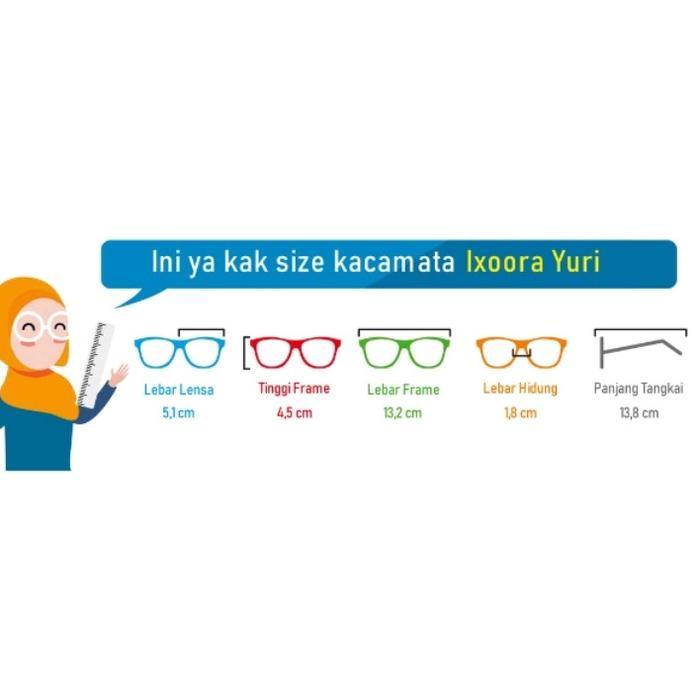 Ixoora Yuri - Frame Kacamata Minus Photocromic Photochromic Anti Radiasi Pria Wanita Ueray Sinar Bir