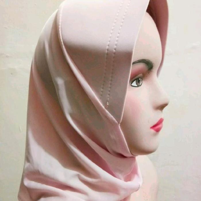Inner Jilbab/Bergo Pendek/Jilbab pendek Pink Baby