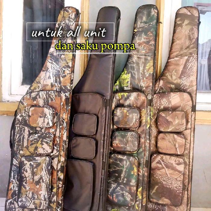 Tas PCP D300 Camo Premium 120cm - Tas PCP untuk Semua Unit & Saku Pompa GX - Bahan D300 Camo Water R