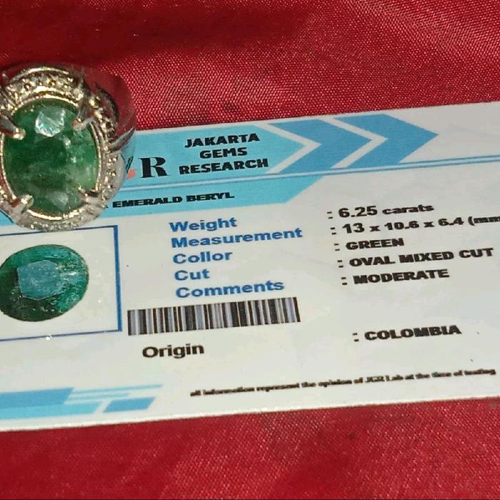 permata zamrud columbia Memo jumbo natural