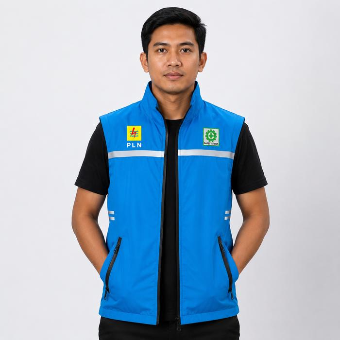 Rompi Scotlight Distro Logo K3 PLN Pria Wanita Waterproof Rompi Katun Kasual K3 PLN Premium Keren