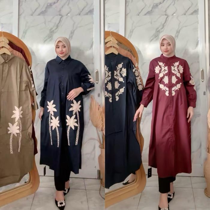 Gamis | Midi | Tunik Yeliz LFY Lafreya Original kode 8079