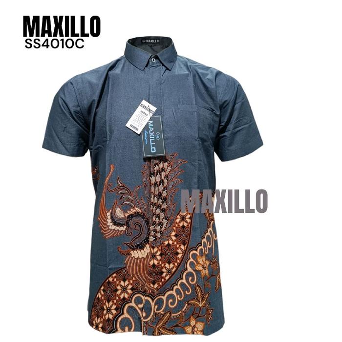 MAXILLO Batik Pria Lengan Panjang Pendek - 4010 C