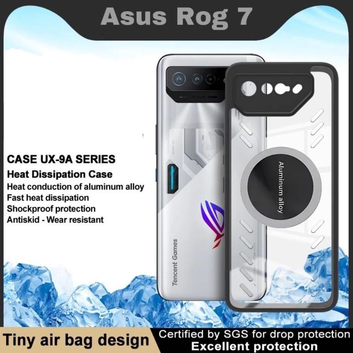 Case Asus Rog Phone 6 | 7 | 8 | 9 Pro | 9 FE Cooling Magnetic Premium Hard Cover Original Casing Rog