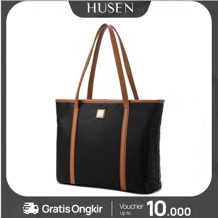 HUSEN Totebag Wanita Damelia Bag Tas Kuliah Kondangan Shoulder Bag Kekinian Original Branded Import