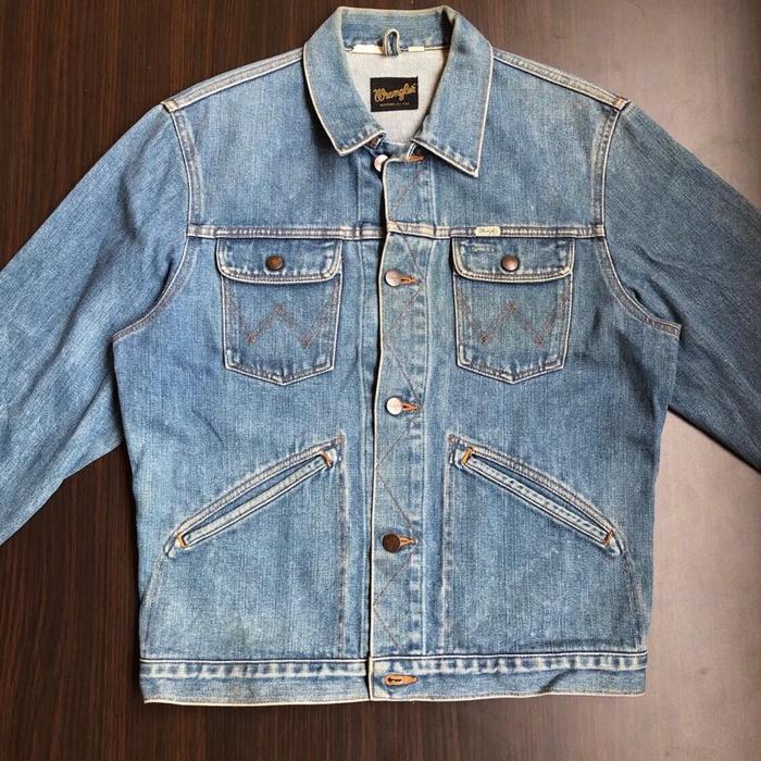Wrangler denim jacket unisex vintage