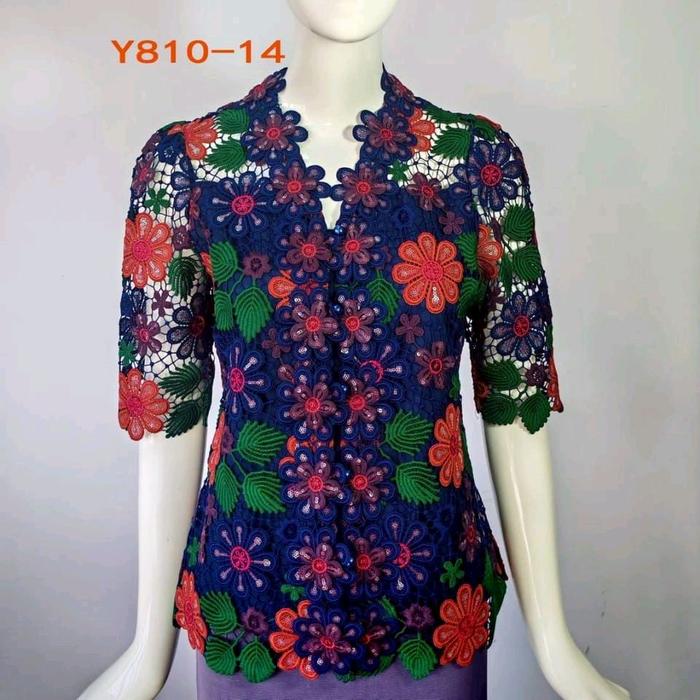 PINK BOUTIQUE BROKAT PREMIUM Atasan Wanita Brokat Top