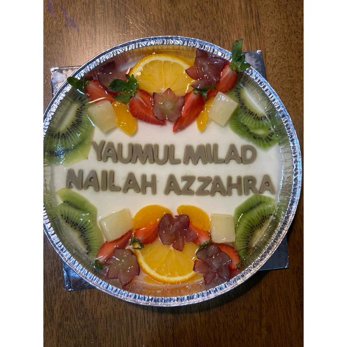 Hampers Milky Silky Pudding Ulang Tahun Birthday Hampers Buah Text