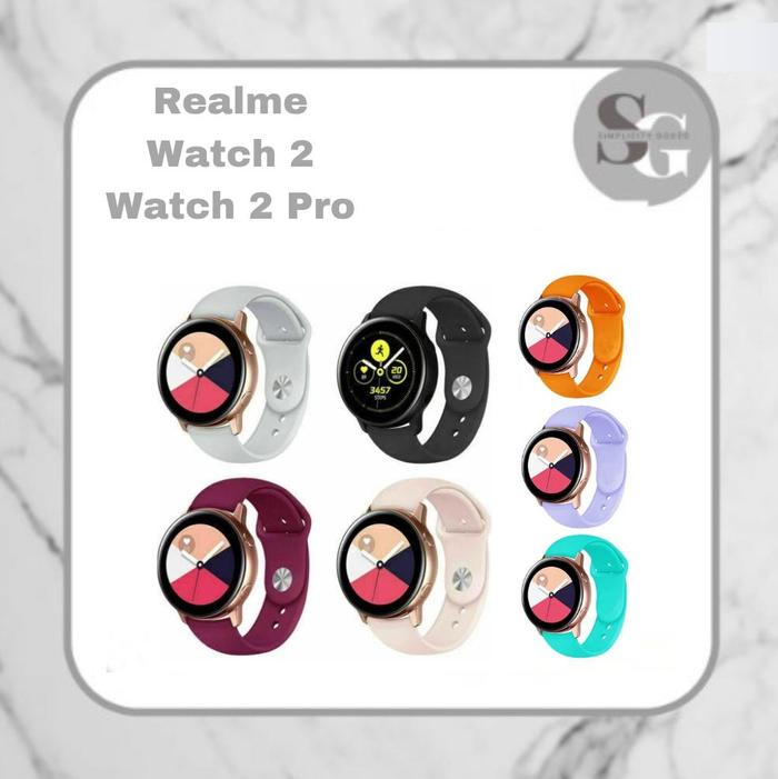 STRAP REALME WATCH 2 / 2 PRO SMART WATCH APPLE SILICONE TALI JAM TANGAN 22MM