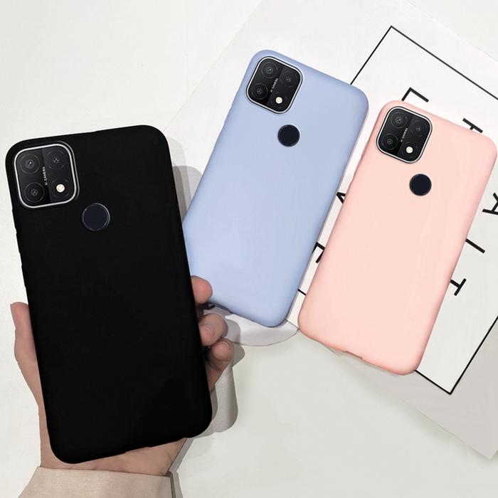 6.52" Mobile Phone Case For OPPO A15s A15 Case Pudding Silicone Soft