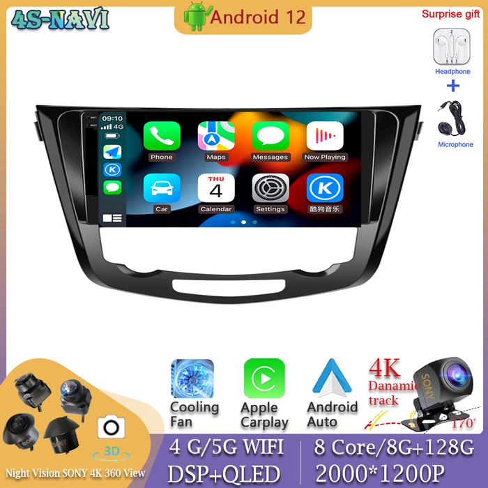 Head Unit Android 12 For Nissan X-Trail 2013 2014 - 2017 Car Radio