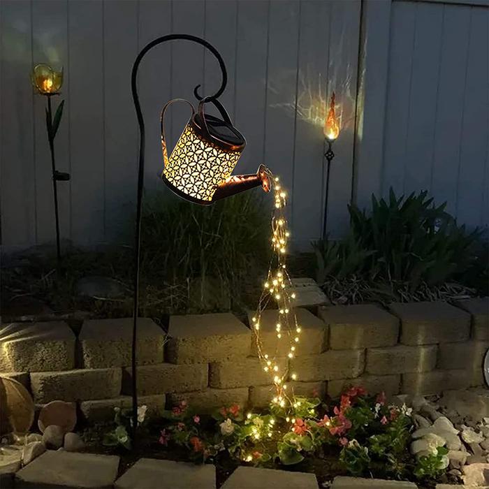 Lampu kaleng air tenaga surya, lampu lentera gantung, lampu taman,