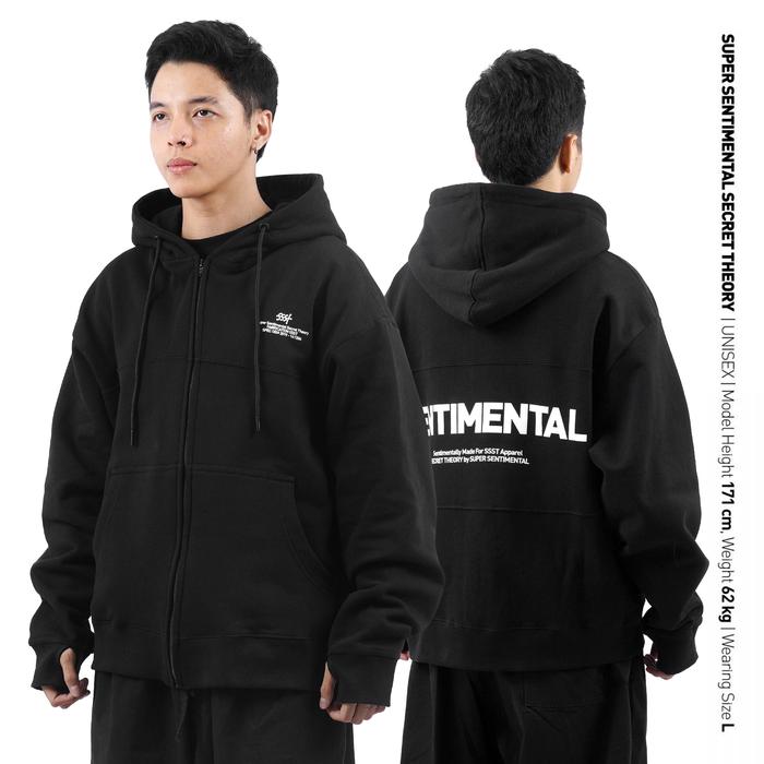 SSST Garner Zipper Hoodie Hitam