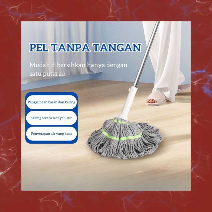 1 Set Pel Putar Otomatis | Bisa Untk Dirumah | Pel Penyerap Tanpa Tangan Terbaik Dan Terlaris - Hral