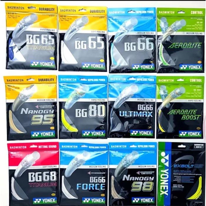 [GROSIR] Senar Badminton YONEX ISI 5 dan 10 BOX KOTAK BG5 BG6 BG9 BG66 Ultimax Force Nanogy 95 98 99