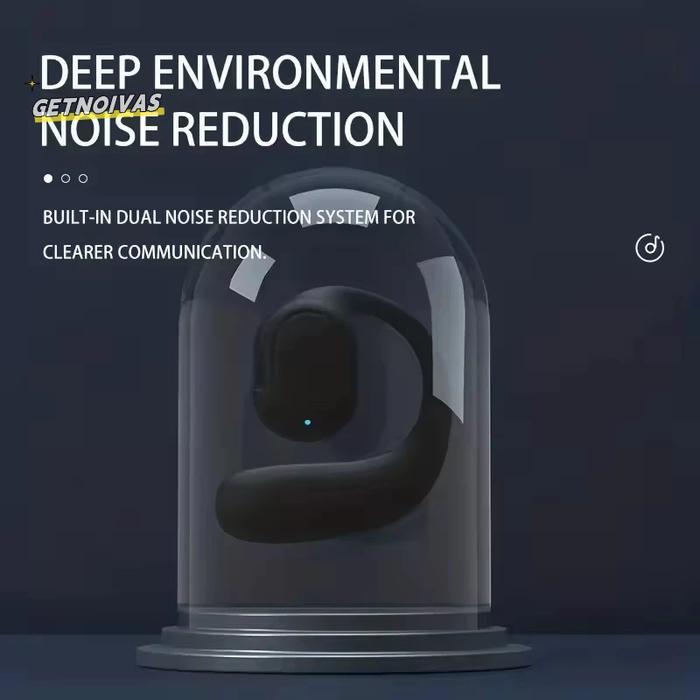 Headset Telinga Nirkabel Bluetooth 5.4 Cucuk Telinga dengan Mikrofon - Bud Telinga Olahraga Stereo H