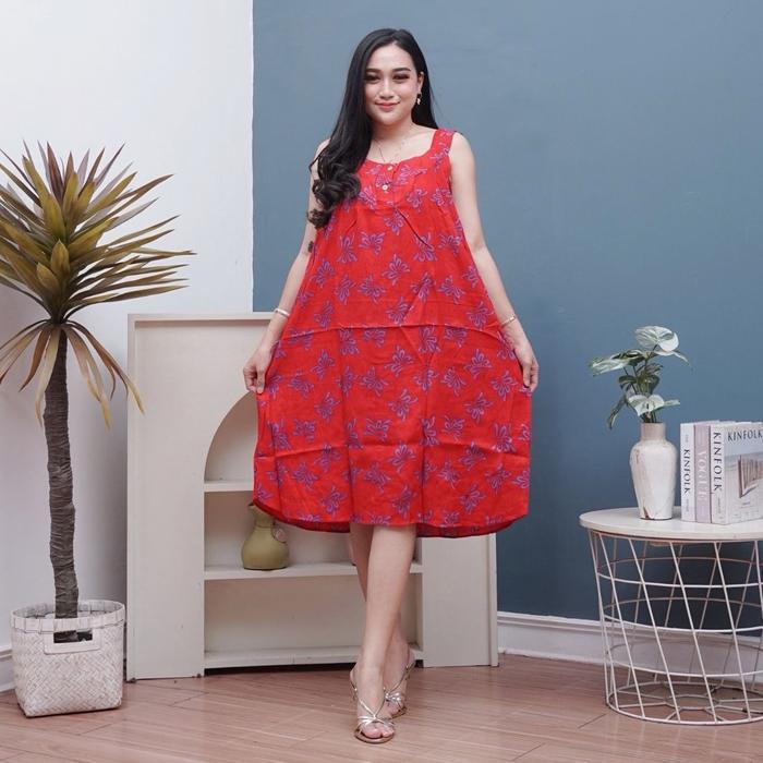 Istimewa Yukensi Wanita Rayon Premium Kancing Depan Baju Tidur Rumah Busui Size 120 Cm Panjang 100 C