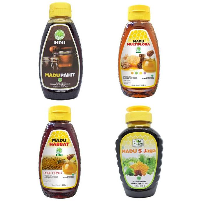 MADU PAHIT, MADU HABBAT, MADU S JAGA, MADU MULTIFLORA ASLI HNI