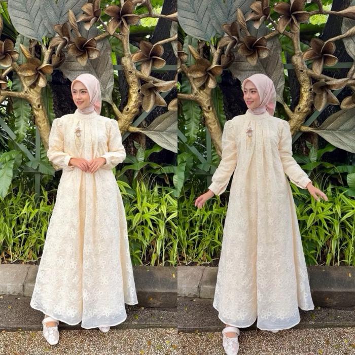 Gamis brukat premium ld 110