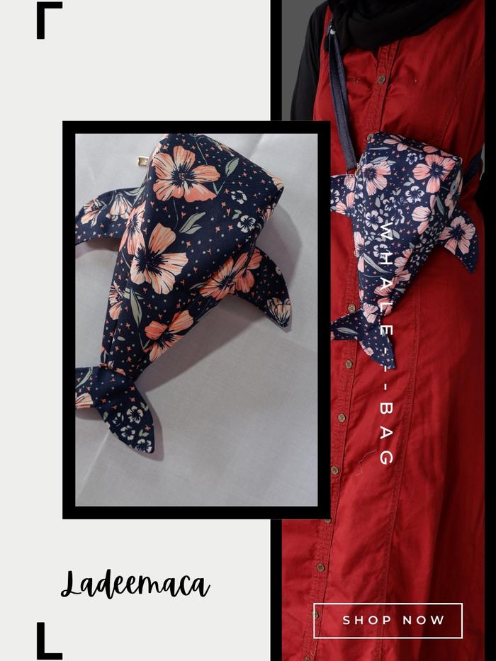 Navi Blossom, Whale Bag Ladeemaca Tas Selempang Paus Cute tas aesthetic pleasure dom pet serb a gun