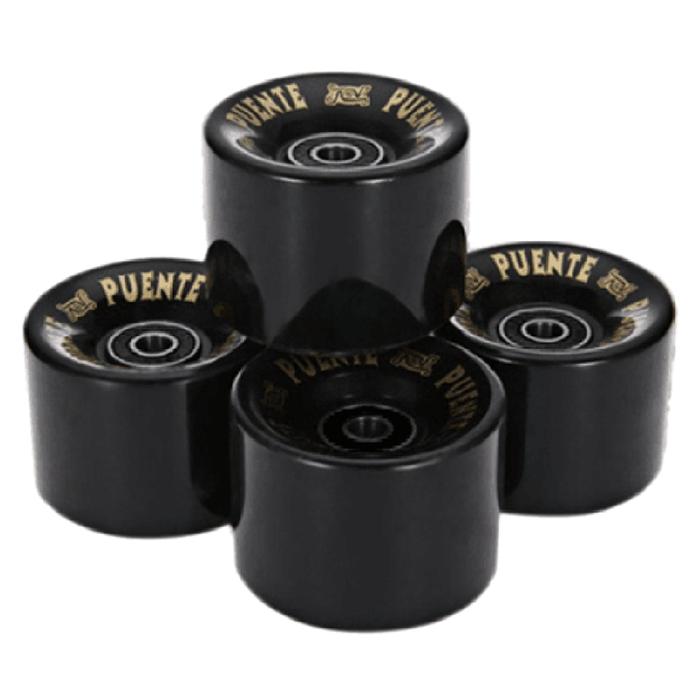 PUENTE 4Pcs Skateboard Wheels PU Wheels Long Board Cruiser
