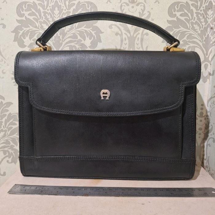 tas handbag wanita kulit aigner preloved