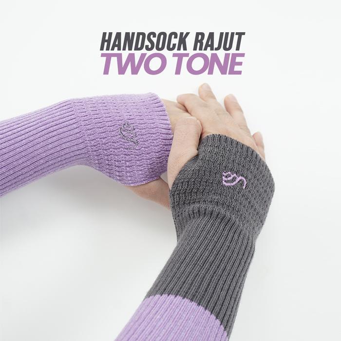RABBANI HANDSOCK RAJUT TWO-TONE Panjang