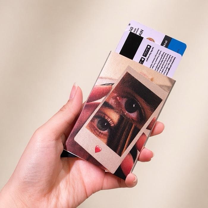 RFID Block Aluminium Card Holder Premium Auto Pop Up | Dompet Kartu CUSTOM