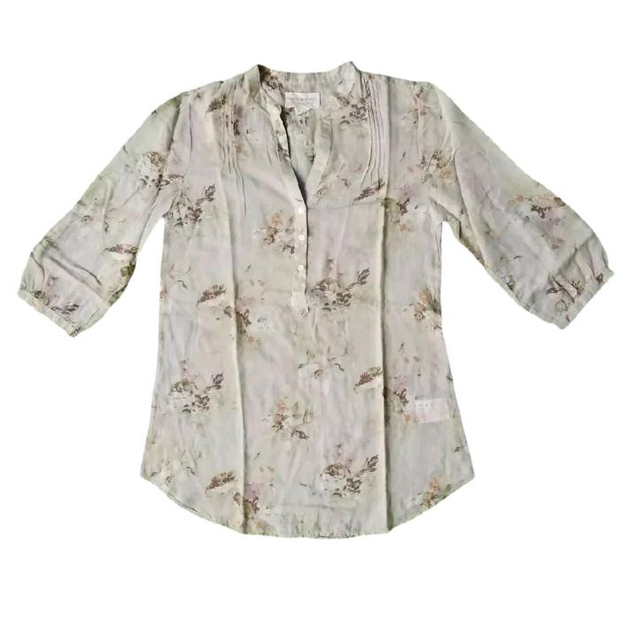 Polo Ralph Lauren Denim & Supply Floral Boho Tunic Peasant Blouse Atasan Cewek Original Second Korea